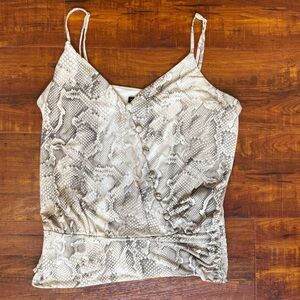 White House Black Market Cami. Snakeskin Print size S